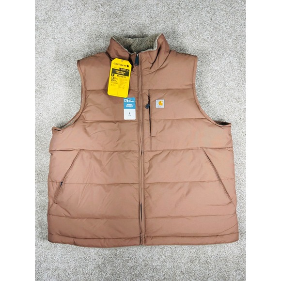 Carhartt Montana Insulated Vest Women Large Rain Defender Relaxed Fit Reversible - Picture 1 of 7